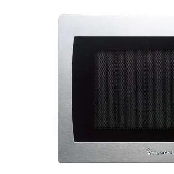 Magic Chef MCM990ST Countertop Microwave Oven, Small Microwave for Compact Spaces, 900 Watts, 0.9 Cubic Feet, Stainless Steel
