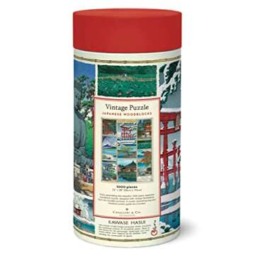 Cavallini 1000 Piece Puzzle - Japanese Woodblocks Art