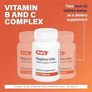 Rugby Nephro-Vite Vitamin B and C Complex - 100 Tablets