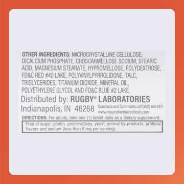 Rugby Nephro-Vite Vitamin B and C Complex - 100 Tablets