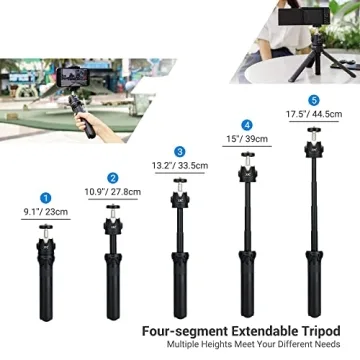 JJC 2 in 1 Mini Vlogging Tripod & Selfie Stick
