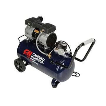 CAMPBELL HAUSFELD 8 Gallon Air Compressor, 65dB Quiet Portable Air Compressor, 120v, 125 Max PSI Oil...
