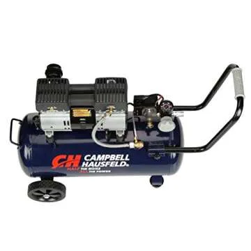 CAMPBELL HAUSFELD 8 Gallon Air Compressor, 65dB Quiet Portable Air Compressor, 120v, 125 Max PSI Oil and Maintenance free pump- Ideal for Home and Professional Use