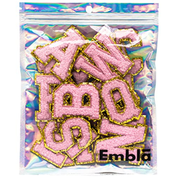 Embla Chenille Iron-On Letter Patches for Personalization