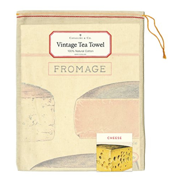 Cavallini Papers & Co. Charming Cheese Multi Tea Towel