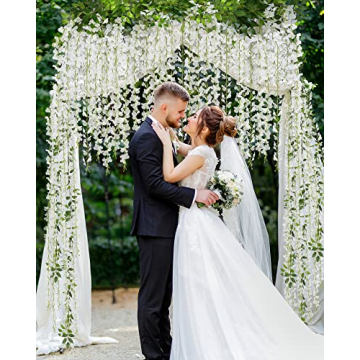 Silk Wisteria Flowers Garland – 6 Feet for Decor