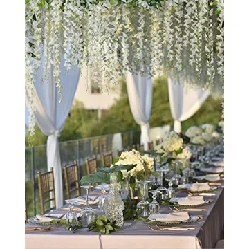 Silk Wisteria Flowers Garland – 6 Feet for Decor