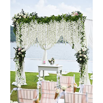 Silk Wisteria Flowers Garland – 6 Feet for Decor