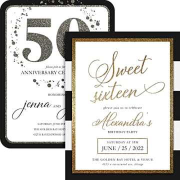 Heavy Weight White Cardstock - 100lb Extra Thick Card Stock Paper - Great for Brochures, Invitations...