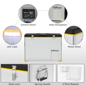 Setpower RV45S 12V Portable Refrigerator for Travel