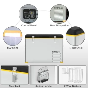 Setpower RV45S 12V Portable Refrigerator for Travel