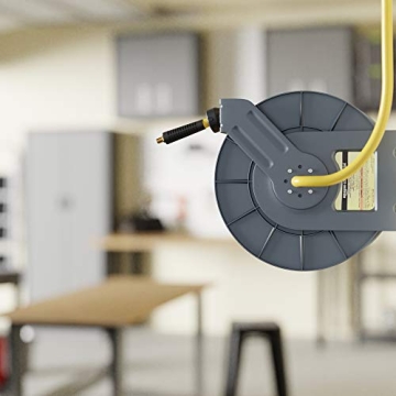 AmazonCommercial Heavy-Duty Retractable Air Hose Reel 50'