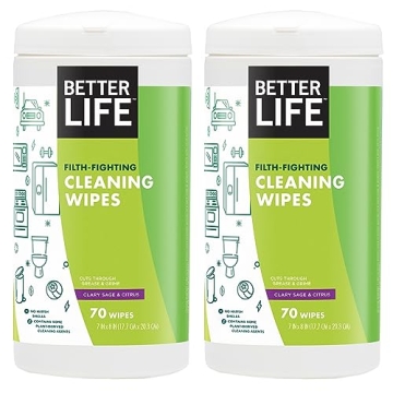 Better Life Natural Cleaning Wipes Eco-Friendly 70 Count