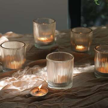 Elegant Uniteland 36 Pcs Votive Candle Holders for Events