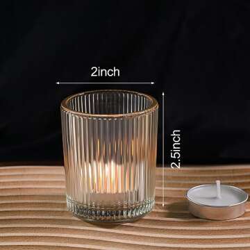 Elegant Uniteland 36 Pcs Votive Candle Holders for Events