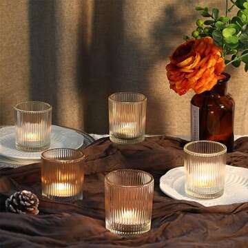Elegant Uniteland 36 Pcs Votive Candle Holders for Events
