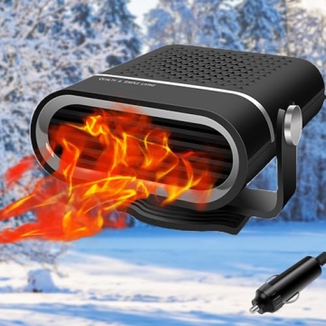 Car Heater, Portable Car Space Heater, Car Windshield Defrost Defogger, 12v Heater Plug-In Cigarette...