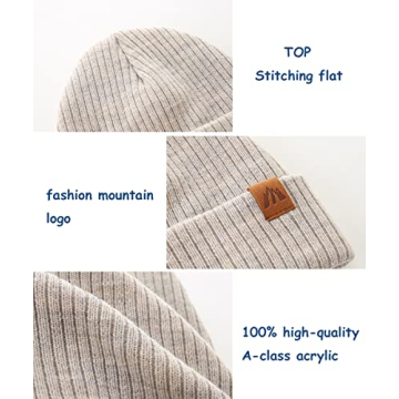 Soft Knit Baby Winter Hat Pack Stylish Grey Beanies for Toddler