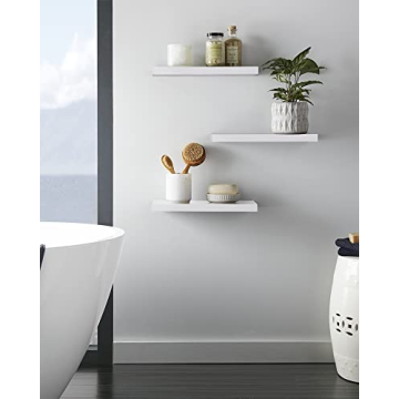 Stylish BAYKA Floating Shelves for Home Decor and Storage