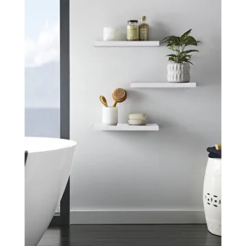 Stylish BAYKA Floating Shelves for Home Decor and Storage