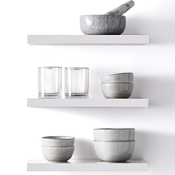 Stylish BAYKA Floating Shelves for Home Decor and Storage