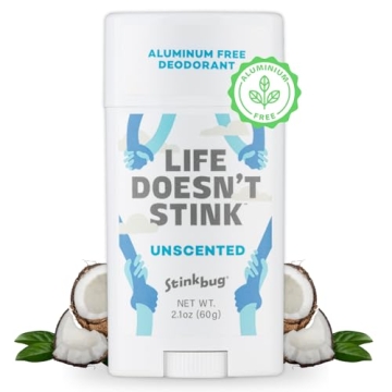 Stinkbug Naturals All Natural Deodorant, 2.1 Ounce - Unscented