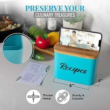 ArtEight Recipe Box - Stylish & Functional for Every Kitchen
