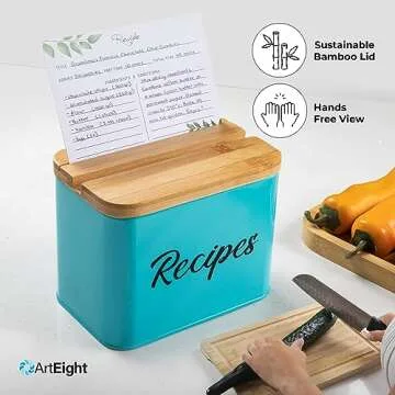 ArtEight Recipe Box - Stylish & Functional for Every Kitchen
