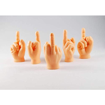 Daily Portable Middle Finger Hands 5 Pack Fun Gag Gift