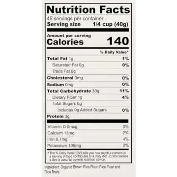 Anthony's Organic Brown Rice Flour - Gluten Free and Versatile