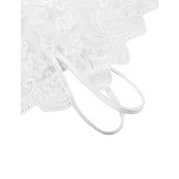 Donnalla Floral Lace Bodysuit for Women - Sexy & Elegant