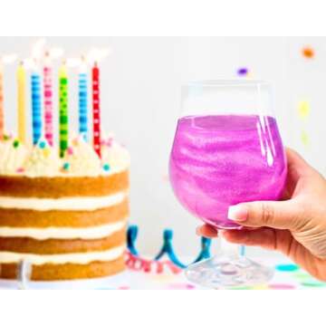 Fuchsia Edible Glitter for Drinks, Cocktails, Cake Decorating, Strawberries, Chocolates & More | No Taste | 4g | 100% Food-Safe | Kosher, Vegan, Gluten & Nut Free | DiamonDust by The Sugar Art …