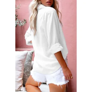 ZAAYO Women's Linen Button Up Summer Shirt for 2024