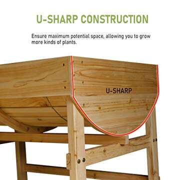 Space-Saving Raised Garden Bed Planter Box for All