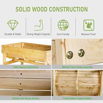 Space-Saving Raised Garden Bed Planter Box for All