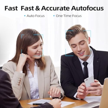 POHO 4K Webcam for Clear Video Calls and Privacy Cover