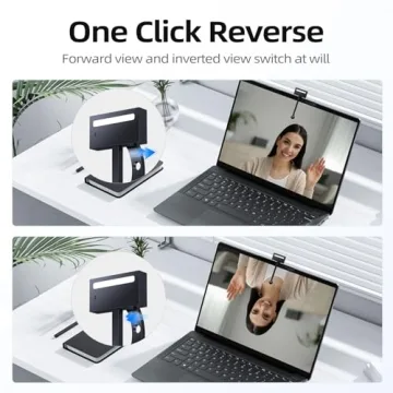 POHO 4K Webcam for Clear Video Calls and Privacy Cover