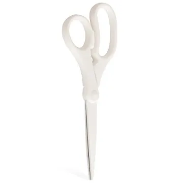 JAM PAPER Precision Scissors - 8 Inch Sharp White Design