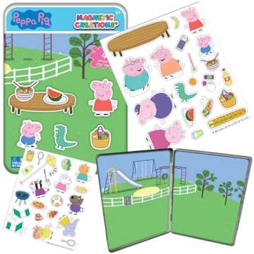 Peppa Pig Magnetic Creations Tin for Imaginative Kids