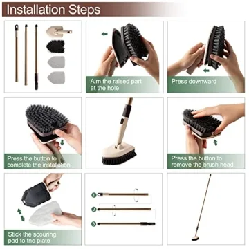 Eyliden Tub and Tile Scrubber Brush for Effortless Cleaning