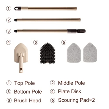 Eyliden Tub and Tile Scrubber Brush for Effortless Cleaning