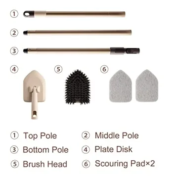 Eyliden Tub and Tile Scrubber Brush for Effortless Cleaning