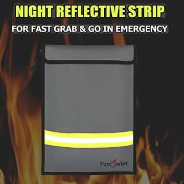 Fireproof Waterproof Document Bag - Secure & Durable Storage