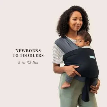 Moby Baby Wrap Carrier Easy-Wrap for Safe, Hands-Free Parenting