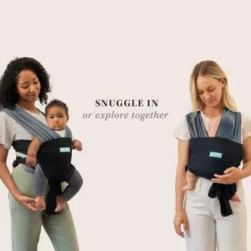 Moby Baby Wrap Carrier Easy-Wrap for Safe, Hands-Free Parenting