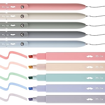 Mr. Pen Highlighters and Gel Pens - No Bleed, 10 Pack