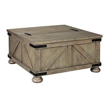 Ashley Aldwin Farmhouse Coffee Table with Lift Top Storage
