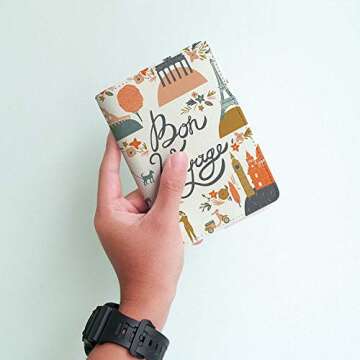 Bon Voyage - Wanderlust Collection - Leather Vintage Map - Passport Holder - Travel Accessories