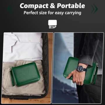 Premium Leather Cigar Humidor Case for Travelers