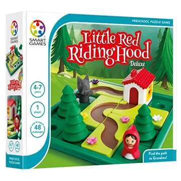 SmartGames Little Red Riding Hood Deluxe Skill-Building Board Game with Picture Book for Ages 4+